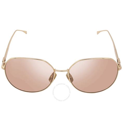 Fendi Pink Round Ladies Sunglasses FF 0451/F/S DDB 62